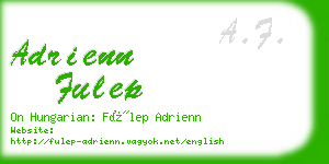 adrienn fulep business card